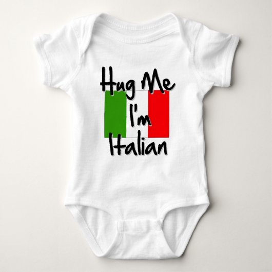 Knuffel me ik ben Italiaans Romper (Voorkant)