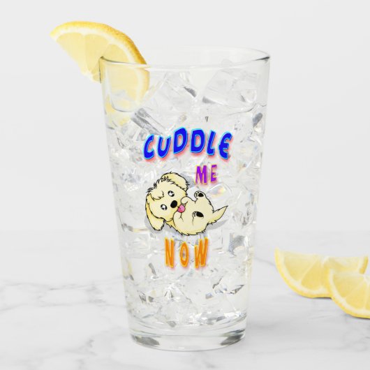Knuffel me nu glas (Voorkant ijs)