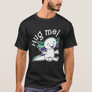 Knuffel me! Schattigee Axolotl in Gay Mannen Pride T-shirt