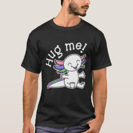 Knuffel me! Schattigee Axolotl in Trigender Pride  T-shirt