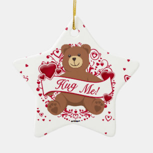 Knuffel Me! Valentijnsdag Teddybeer Keramisch Ornament