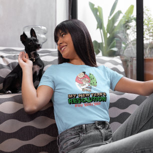 Knuffel meer honden - resolutie voor het nieuwe ja t-shirt