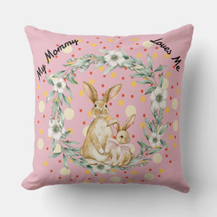 Knuffel met lieve mama en baby konijnen kussen
