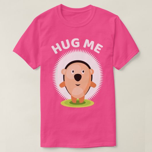 Knuffel mij egel tshirt (Design voorkant)