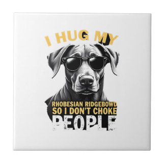 Knuffel mijn Rhodesian Ridgeback zodat ik geen men Tegeltje