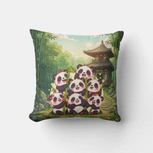 Knuffel Panda Bamboetuin Kussen