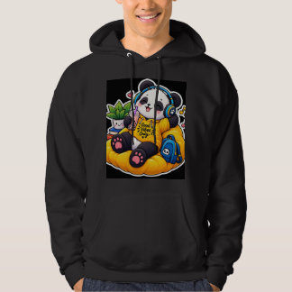 Knuffel Panda Knus Herfst Hoodie – Kawaii Panda Be