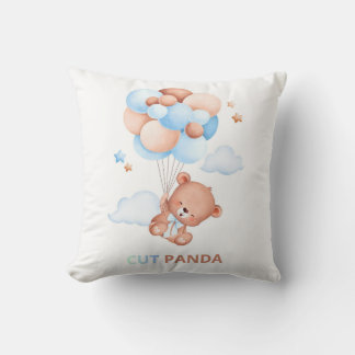 Knuffel Panda met Ballonnen Kussen – Adorable Kawa