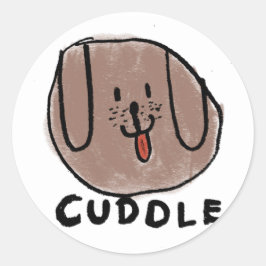 Knuffel puppy sticker