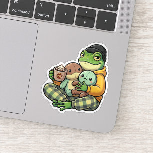 Knuffel Pyjama Kikker Sticker