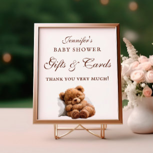 Knuffel slaap Teddybeer Cadeaus & Kaarten Poster