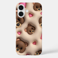 Knuffel Teddybeer Hart iPhone Sticker