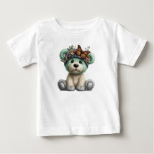 Knuffel Teddybeer met Vlinders Bloemstuk