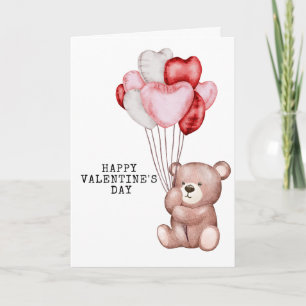 Knuffel Teddybeer Valentijnskaart Wate Kaart