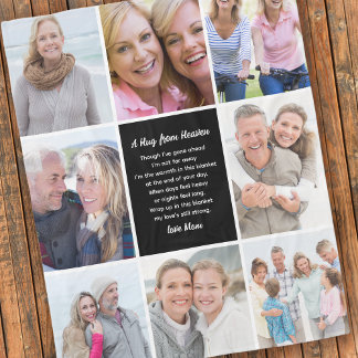 Knuffel uit de hemel Fotocollage Sympathie Fleece Deken