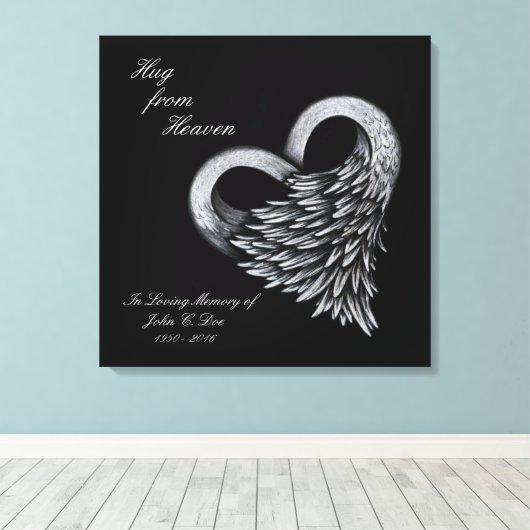 Knuffel uit de hemel  Print op Canvas (Insitu (Houten vloer))