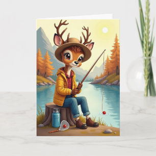 Knuffel Vaderdag kaart voor herfst