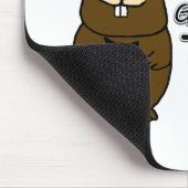 Knuffel vandaag een bosmarmot muismat (Hoek)