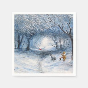 Knuffel Waterverf Welkom Baby Shower Papieren Serv Servet