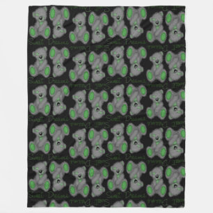 Knuffel Zoete Dromen Teddy-smaragdgroen Fleece Deken