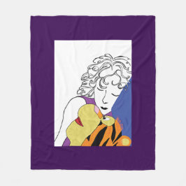 KNUFFELAARSTER FLEECE DEKEN