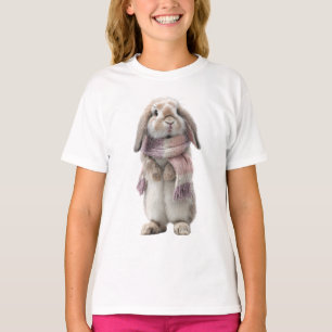 Knuffelachtige Sjaal Konijn Kinderen T-shirt