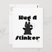 Knuffelbare Skunk Knuffel Een Stinker Briefkaart (Voorkant / Achterkant)