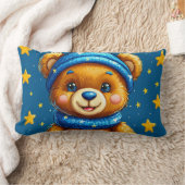 Knuffelbeer Astronaut Met Sterren Slaapkamer Kussen (Deken)