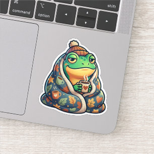 Knuffeldek Kikker Sticker
