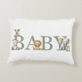 Knuffeldieren voor baby's accent kussen (Achterkant)