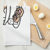 Knuffelen Katten in een kopje - Schattige theetijd Theedoek (Quarter Fold)