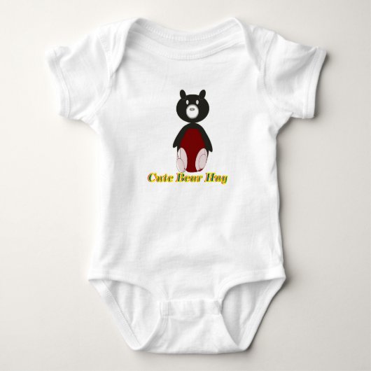 Knuffelende Beer Body Romper (Voorkant)