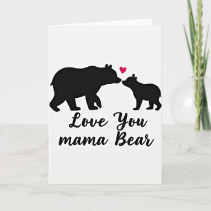 Knuffelende Beer Familiekaart Kaart
