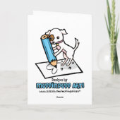 Knuffelende egels Jubileum kaart (Achterkant)