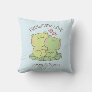 Knuffelende Kikkers Frogever Liefdes Koppel Kamer  Kussen