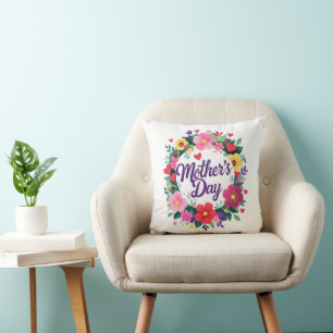 Knuffelende liefde voor mama – Gelukkige Moederdag Kussen