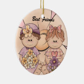 Knuffelig Baby Beste Vrienden Ornament (Rechts)