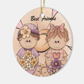 Knuffelig Baby Beste Vrienden Ornament (Links)