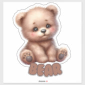 Knuffelig Beer - Kinderkamer Sticker (Vel)