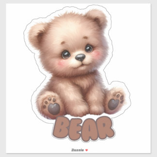 Knuffelig Beer - Kinderkamer Sticker