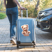 Knuffelig Beer - Kinderkamer Sticker (Koffer Insitu)