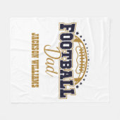 Knuffelig Football papa Fleece Deken (Voorkant (Horizontaal))