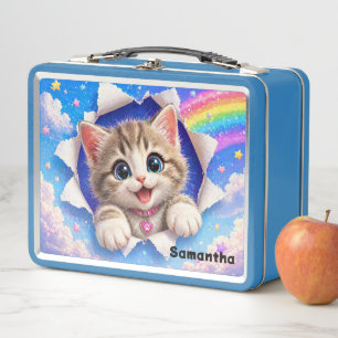 Knuffelig Kittens Regenboog Kat Doorbreekt
