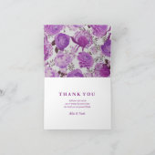 Knuffelig Paars Bloemstuk Bedankt (Binnen)