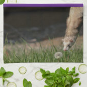 Knuffelig Schattige Ferret Weasel keukenhanddoeken (Gevouwen)