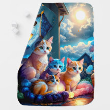 Knuffelige Kittens Dubbelzijdige Deken