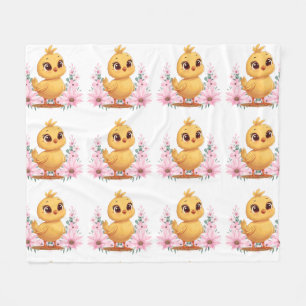 Knuffelige Kuiken Fleece Deken