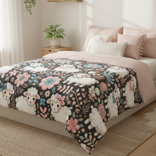 Knuffelige Lammetjes Bloemige Babykamer Dekent Fleece Deken