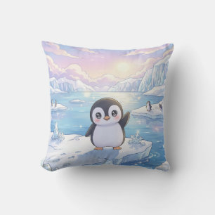 Knuffelige Pinguïn Ijsberg Kussen