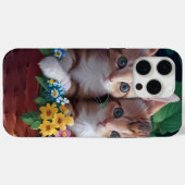 Knuffelige Schattigee Kittens in een bloemmand Case-Mate iPhone Case (Achterkant (horizontaal))